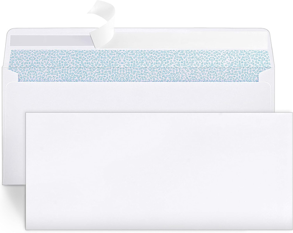 Self-Seal Security Envelopes, 72 Packs, 4-1/8 x 9-1/2 Inches, White
