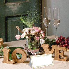 100Pcs Gold Leaf Name Place Cards for Table Setting | Placecards for Wedding Bri