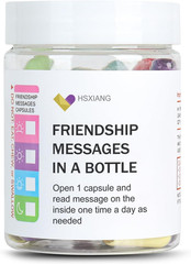 Friendship Messages in a Bottle（5Oz）,Friendship Gifts for Your Bestfriend,Women,