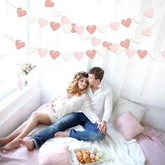 Rose-Gold Light Pink-White Party-Decorations Heart Rose Gold Light Pink White
