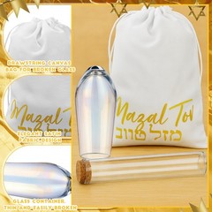 FoldTier 3pcs Wedding Chuppah glass cup is 5.5 x 1.7 inches, Pastel Color