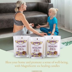 Magnificent 101 Long-Lasting Healing – 3.5 Oz Each 42-Hr Burn Soy