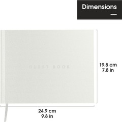 Useful Co. Classic White Guest Book, Guest Book Alternative for Party, Sign i…