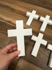CalCastle Craft EPS Foam Cross 5pkgs 6″x4″x3/4″ Church