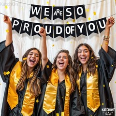KatchOn, We are So Proud of You Banner – Huge, 10 Feet, No DIY | Congratulati…