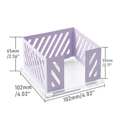 NatSumeBasics Purple Sticky Note Holder Metal Post a note 3.5 x