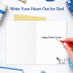 FLYAB Happy Fathers Day Card from Dogs – Funny Poo Bag Joke Father’s Day Card…