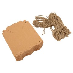 50Pcs Lantern Kraft Gift Box Hex Paper Gift Box Kraft Paper Package Box
