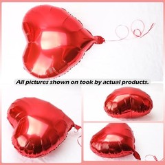 30 pcs Heart Balloons 18″ a bunch of Heart Love Foil Helium 30 pcs 18″ Red
