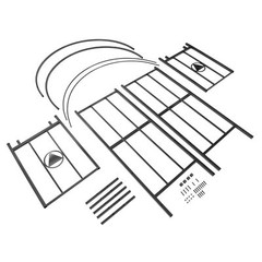 Garden Archway Arch Arbor Trellis Yard Decor Wedding Patio Structure Gate 89.5in