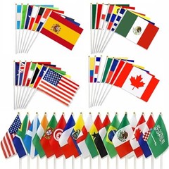 International Cup Flags, International Cup Decorations, 48 Countries