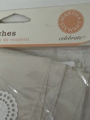 Martha Stewart Eyelet Confetti Favor Pouches Bags Wedding Party White 20 Ct
