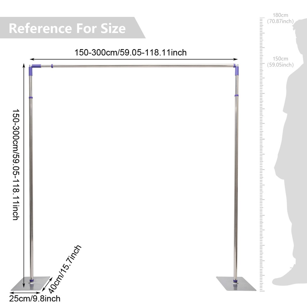 10’x10/20ft Backdrop Stand Pipe Kit Curtain Photography Wedding Party Background