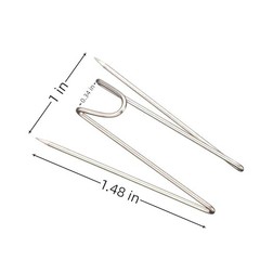 30 Pcs Fabric Panel Wall Hooks for Interior or Exterior Decor at Home, Silvery