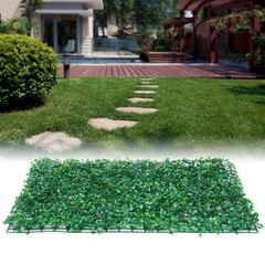12Pcs Artificial Plant Hedge Grass Mat Greenery Wall Fence Panel Background USA