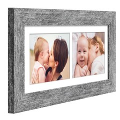 6×15 Picture Frame Display 2 opening 5X7 Double Picture Frame Collage,Multi P…