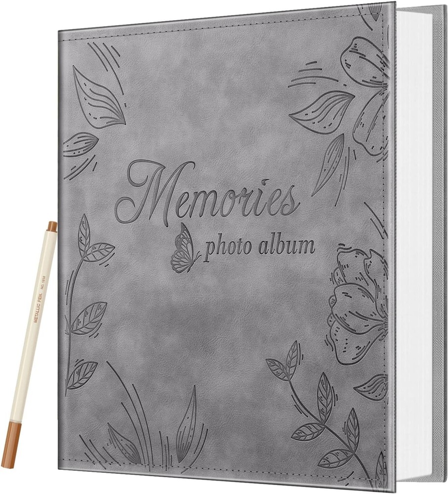 DIY Photo Album Self Adhesive for 3×5 4×6 5×7 6×8 8×10 Pictures for Family