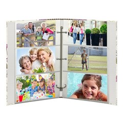 3-Ring Photo Album 300 Pockets Hold 4×6 Photos, Berry Blossoms Design