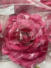 Pink Polyester Fake Flowers Set Of 19 New