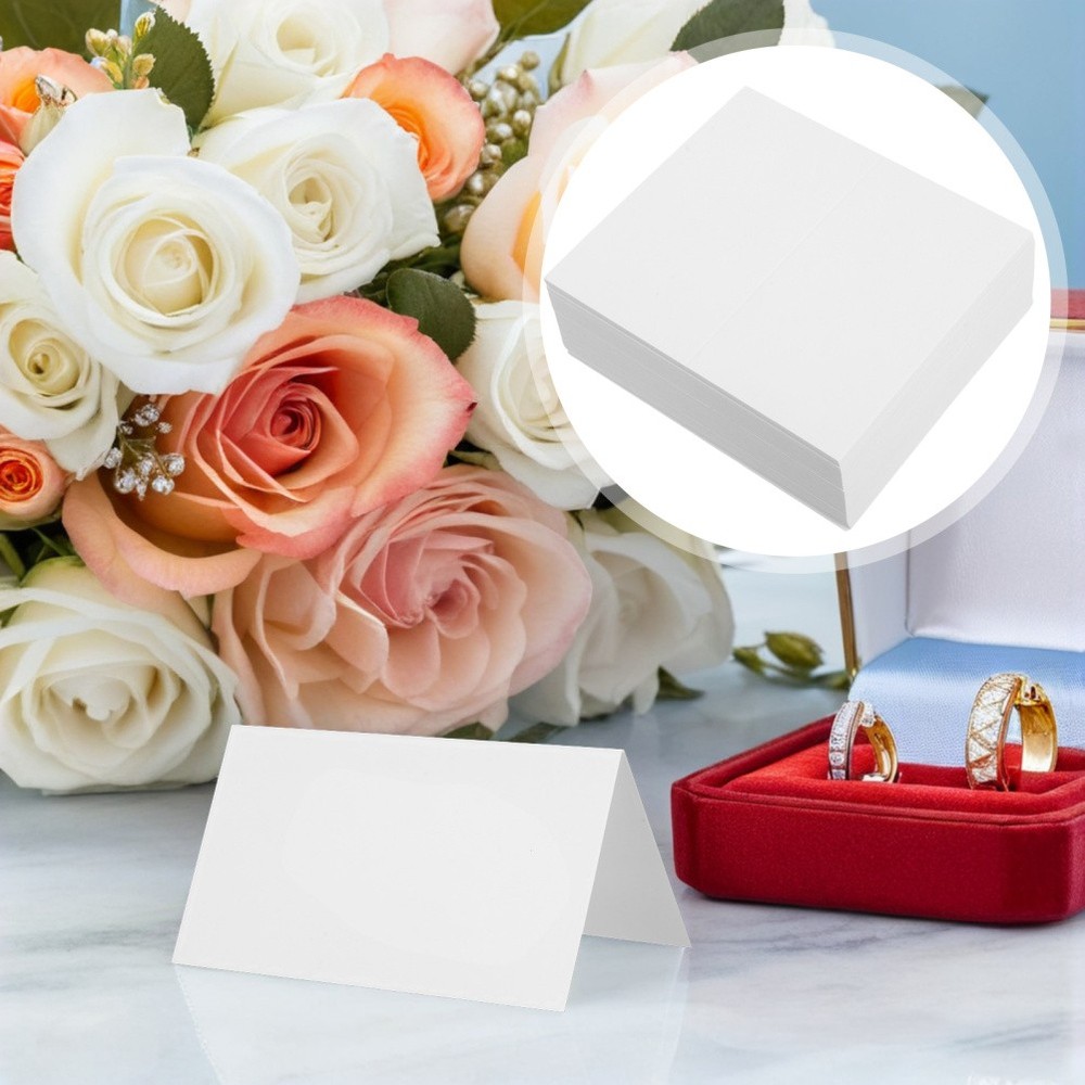 100 Pcs Place Cards for Wedding Reception Table Decorations Escort