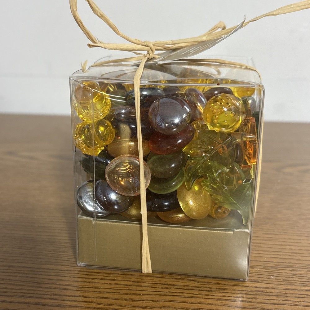Pier 1 Imports Fall Thanksgiving Holiday Decorative Gem Mix Acorn Leaves Read