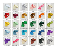 Double Faced Satin 4 Yards Rolled up Satin Ribbon 100% Fine Polyester