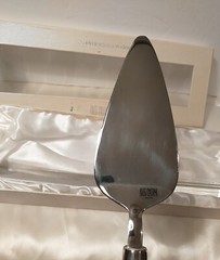 Cake Knife and Server Set Oleg Cassini 151290D LUCK New Vintage Box Wear