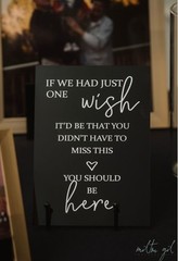 Wedding Sign (Memory Table)