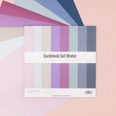 Craftelier – Cardstock Set Winter | Pack of 24 Double Sided 12″ x 12″,