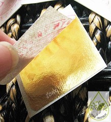 50pcs.Real Pure 24K Edible Genuine Gold Leaf for Decorate Cake Food Artist Lover