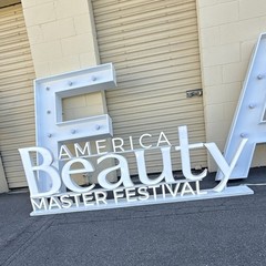White Lighted Marquee Letter Set w/ # Sign – M B A F Letters