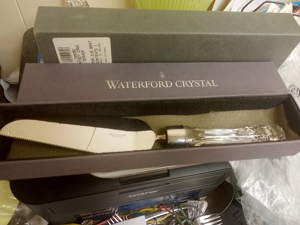 Waterford Crystal Lismore 12″ Pie / Cake Server New In Box