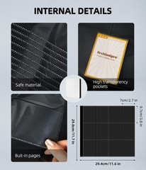 Premium 12 Pocket Card Binder, Holds 480 Cards for MTG TCG Sports Game Cards(…