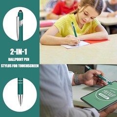 24 Pcs Blue Ink Ballpoint Pen with Stylus Tip 2 in 1 Ballpoint Pen 1.0 mm Blu…