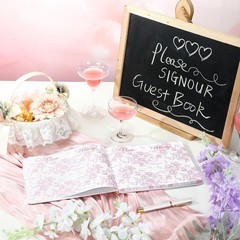 Wedding Guest Book 7 x 9 Inches Reception W/ Pen Set Elegant Guest Book Bridal