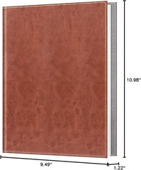52 Pockets Photo Album for 8×10 Photos Vegan Leather Cover Pictures Albums Book