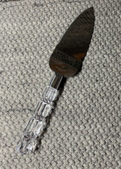 Acrylic & Stainless Steel Cake Server By Forever Favors #843110 NEW OPEN BOX