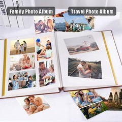 Large Self Adhesive Photo Album Leather Scrapbook Picture Album Christmas Gift