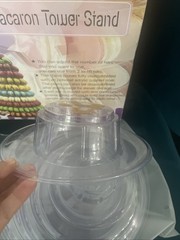 10 Tier Round Macaron Tower Macaron Stand to Hold 230 Macarons w/ACRYLIC RISER