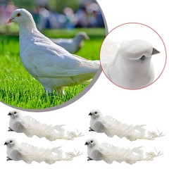 4Pcs Lover Peace Doves Artificial Foam Doves Peace Doves For Wedding Decoration