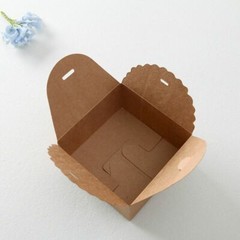 100x White Black Kraft Paper Box Cake Donut Cookie Favor Box Product Packing Box