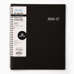 Blue Sky 2027 18 Month Monthly Planner Calendar, July 2026 – December 2027, 8…
