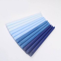 12 Blue Premium 10″ Taper Candles Unscented Dinner Party Wedding Decorations