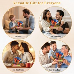Musical Father’s Day Card – I Lava You 3D Pop Up Fathers Day Card with Lights…