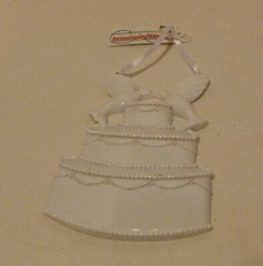 Kissing Love Doves Wedding Cake Ornament by Personalized By Santa