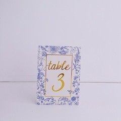 25 pcs 7″ Double Sided TABLE NUMBERS Sign Holders Paper STANDS Decorations