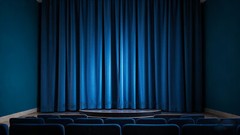 Navy Blue Heavy Style Velvet Curtain 12ft Drape Stage/Theater/Home Noise Thermal