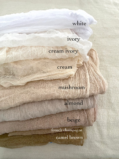 Gauze Wedding Cheesecloth table runner, Wedding table decor, Styling Rustic