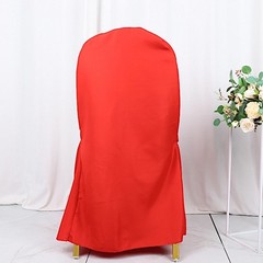 50 Red Polyester BANQUET CHAIR COVERS Wedding Party Reception Decorations