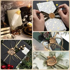 Versatile Glue Gun Sealing Wax Sticks in Antique Gold – Ideal for Invitations